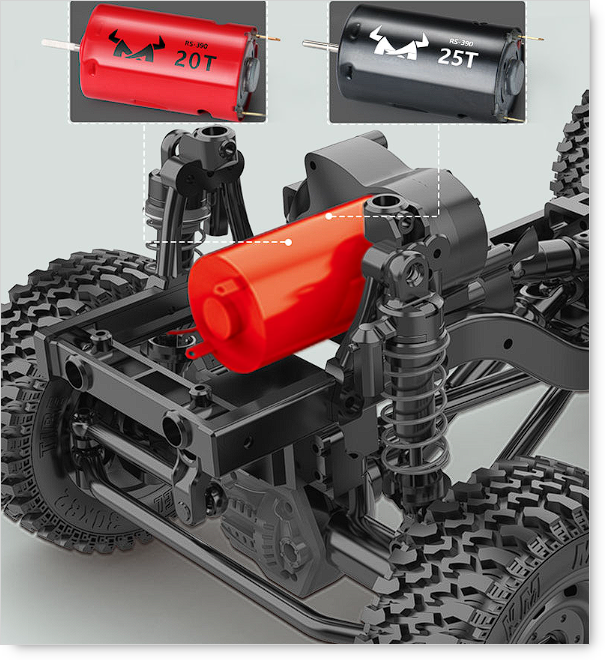 1/12 Scale MN86 G500 Rockcrawler Offroad Vehicle RTR