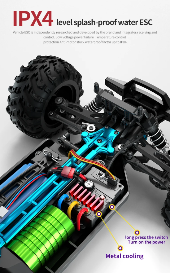 1/16 Scale R/C Truggy 7.4v Brushless SCY Drive PRO RTR