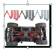 DCR 1/24 SCX24 Aluminum Suspension Links