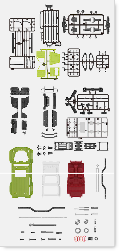 1/12 Scale MN86 G500 Rockcrawler Offroad Vehicle RTR