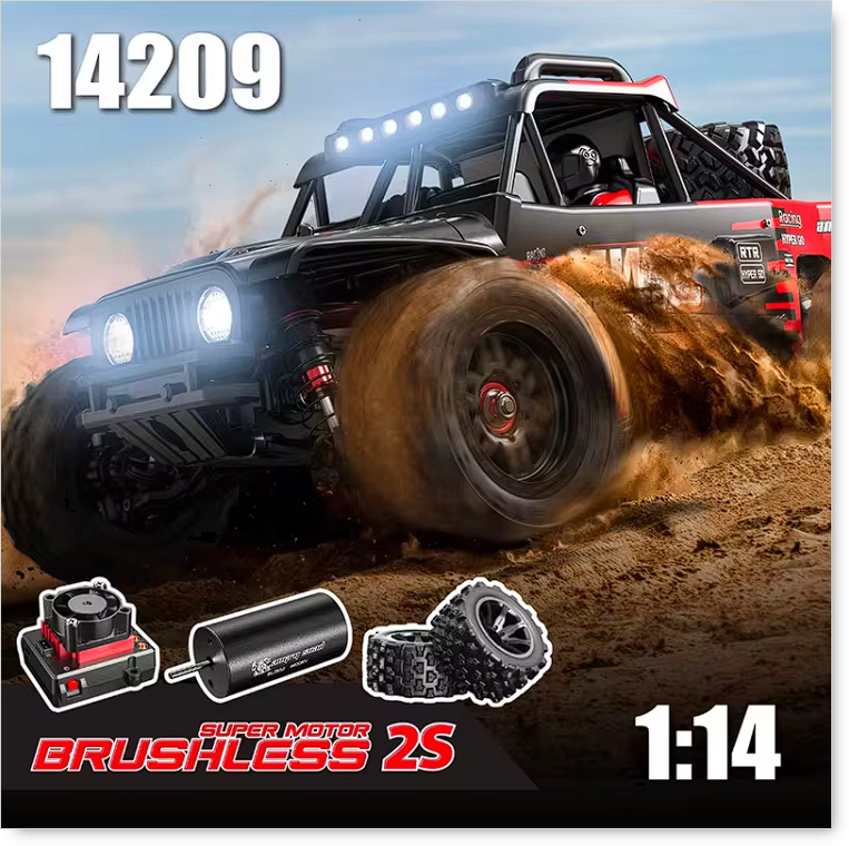 MJX HBX Hyper Go 14209 4WD 1/14 Brushless Remote Control Off