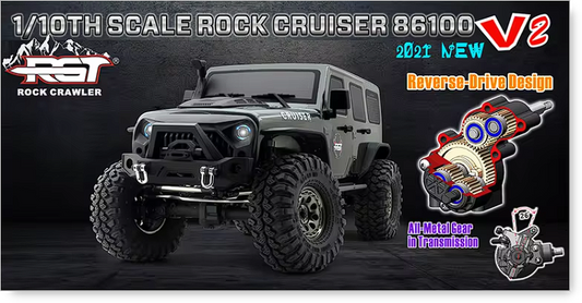 RGT R/C Rock Crawler 1:10 Scale 4wd Off Road Truck RTR