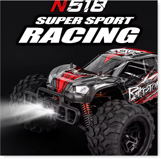 N518 4WD 1/8 Scale RC Brushless Monster Truck RTR High Speed Off-Road Vehicle