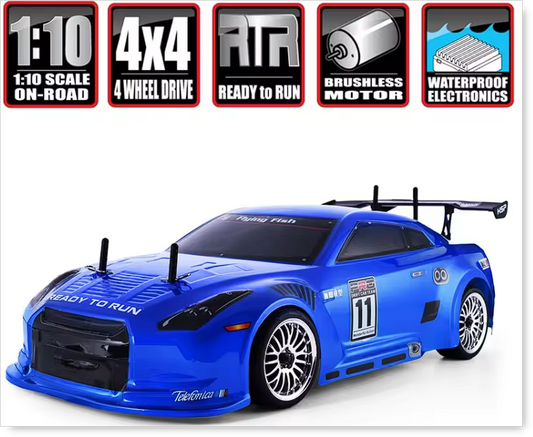 HSP 94123 PRO Brushless 1/10 2.4G AWD Remote Control On-Road Drift RC Car