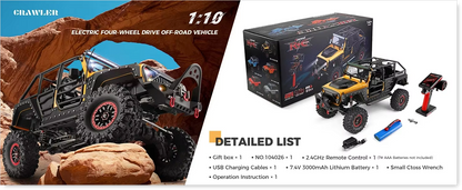 WL 104026 2.4G 1/10 Scale 4WD Radio Control Electric Rock Crawler