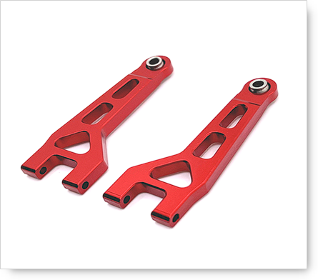 DCR CNC Aluminum Front Upper Arms for MJX 16208, 16209, 16210