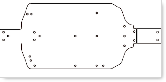 DCR MJX 1/14 Scale Chassis 14300B for 14209 14210