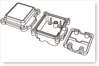 DCR MJX 1/14 Scale Receiver Box RX Case 14320B 14209 14210