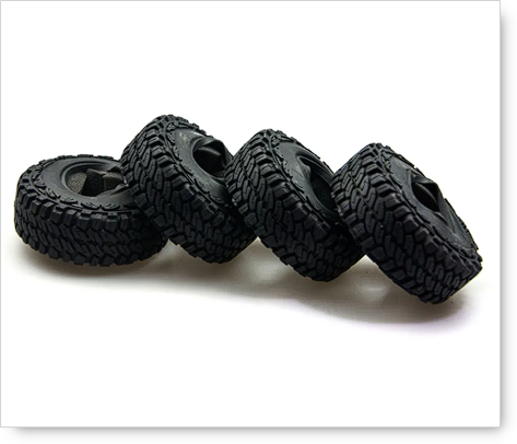 DCR 1.9" 1/10 Scale RC Rock Crawler Tire Pair 114MM