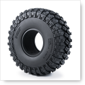 DCR 1.9" 1/10 Scale RC Rock Crawler Tire Pair Scale Aggressive