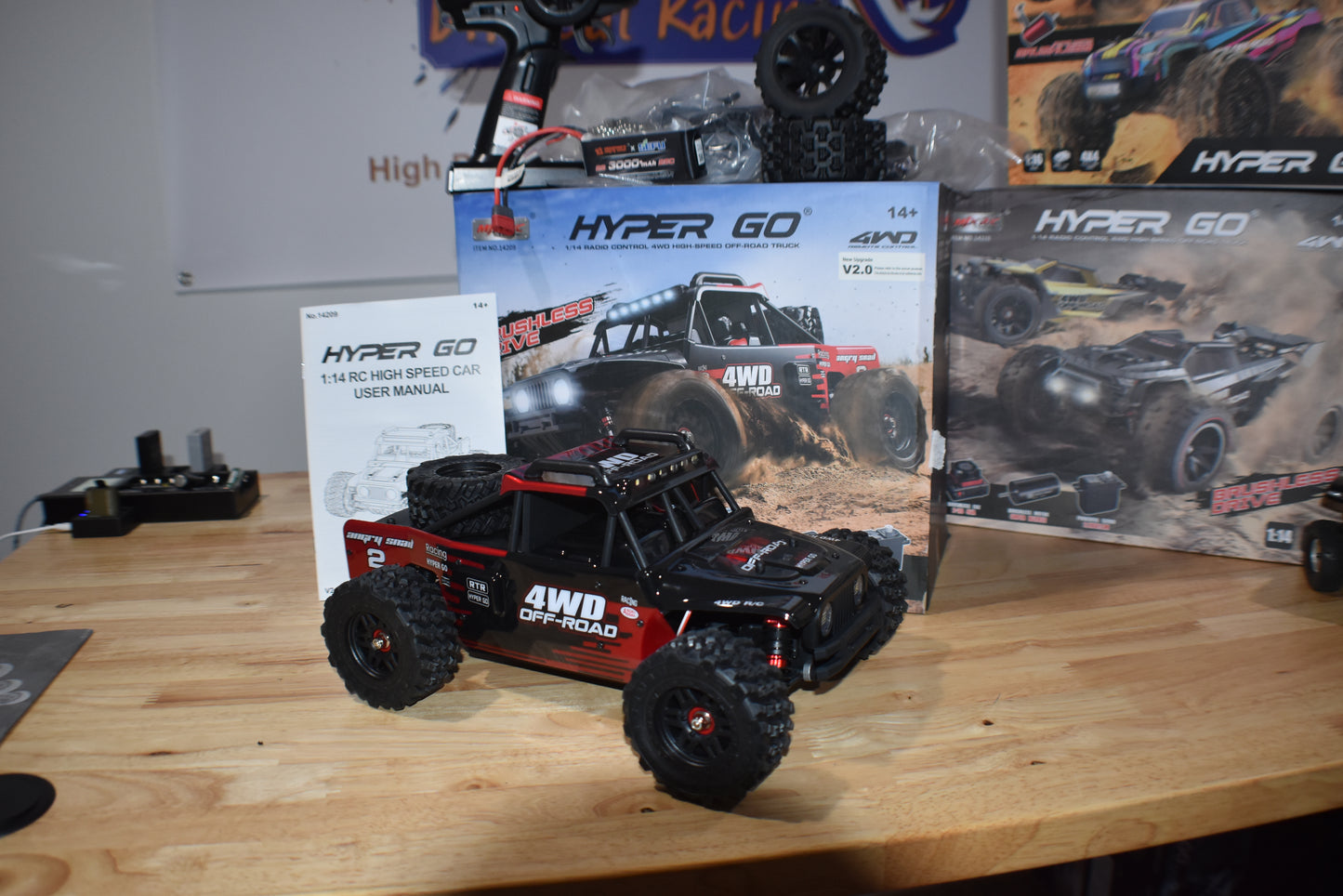 MJX HBX Hyper Go 14209 4WD 1/14 Brushless Remote Control Off-Road Racing High Speed Truck