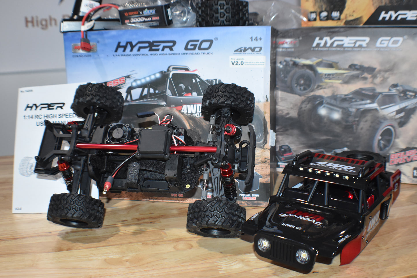 MJX HBX Hyper Go 14209 4WD 1/14 Brushless Remote Control Off-Road Racing High Speed Truck