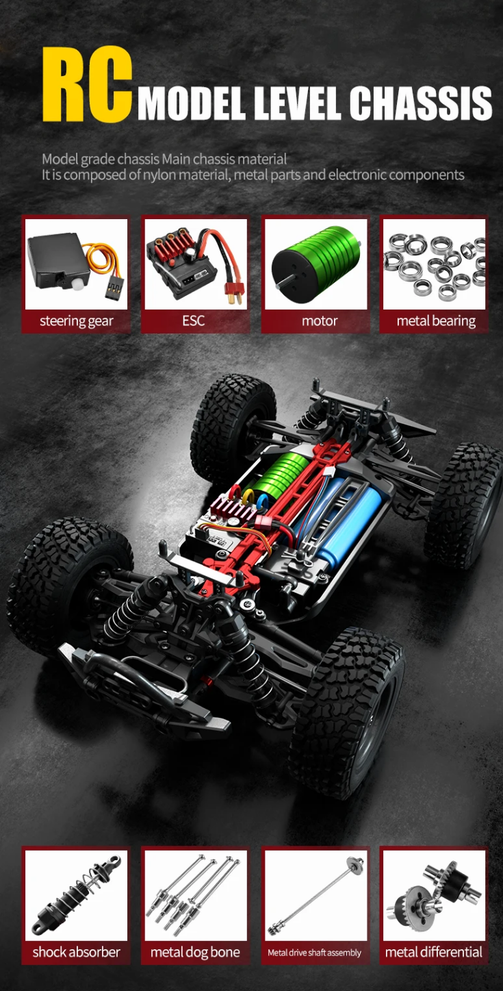 1/16 Scale R/C Truck 7.4v Brushless SCY Gantry PRO RTR